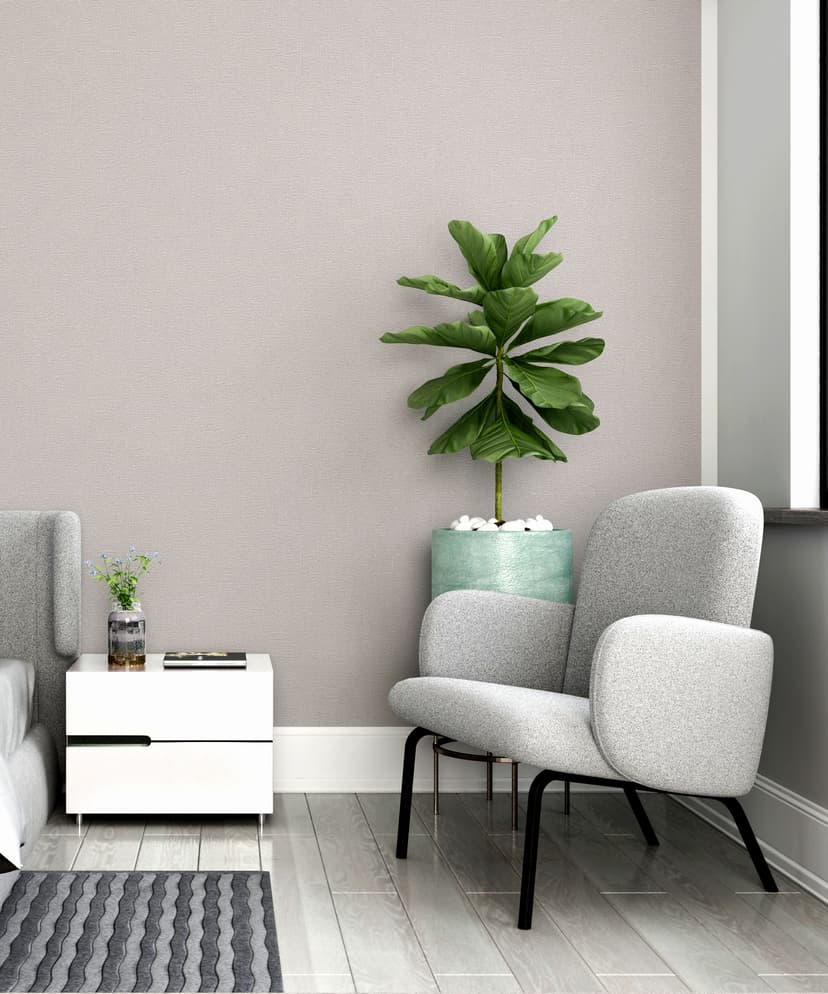 Frosted Pearl Linen Texture Wallpaper