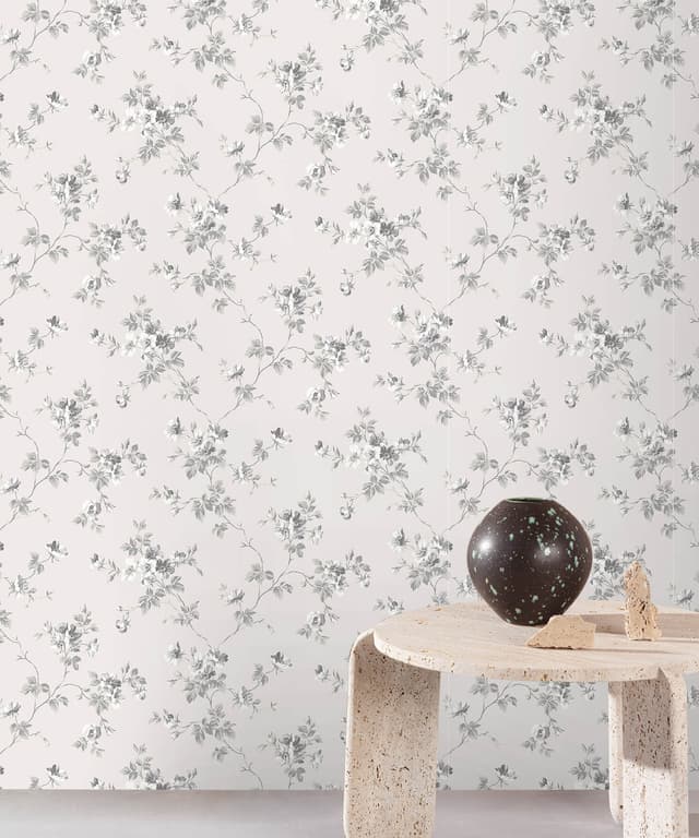 Silver Bloom Grace Wallpaper