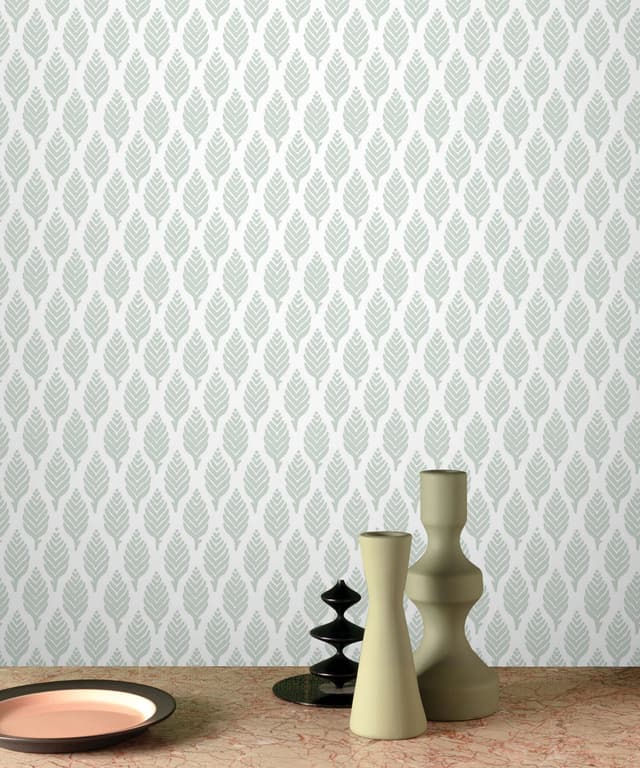 Sage Mist Leaf Whisper Wallpaper