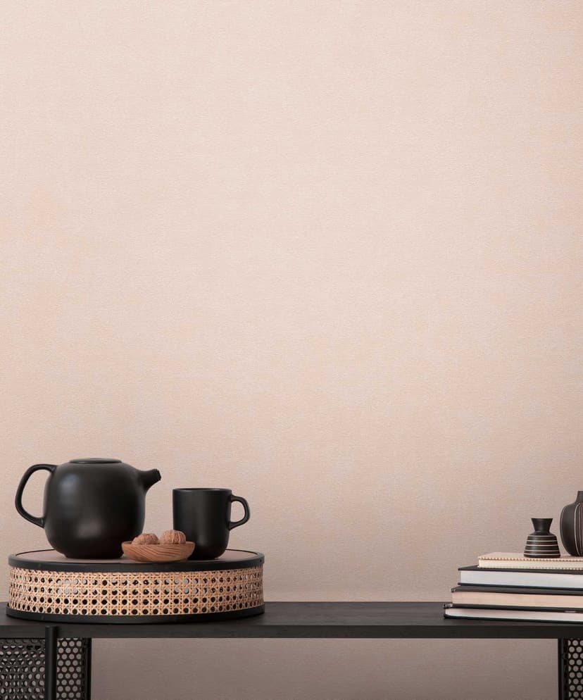 Blush Beige Stucco Wallpaper