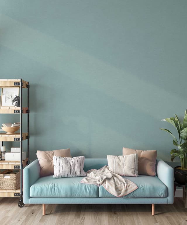 Pastel Aqua Stucco Wallpaper