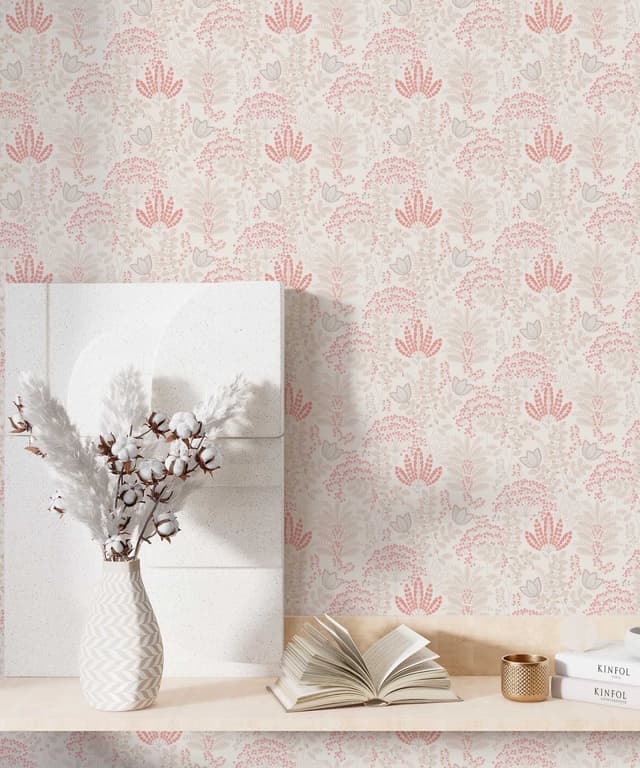 Blush Petal Botanical Wallpaper