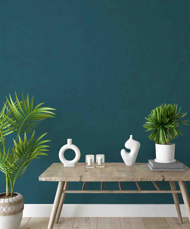 Teal Depth Suede Texture Wallpaper