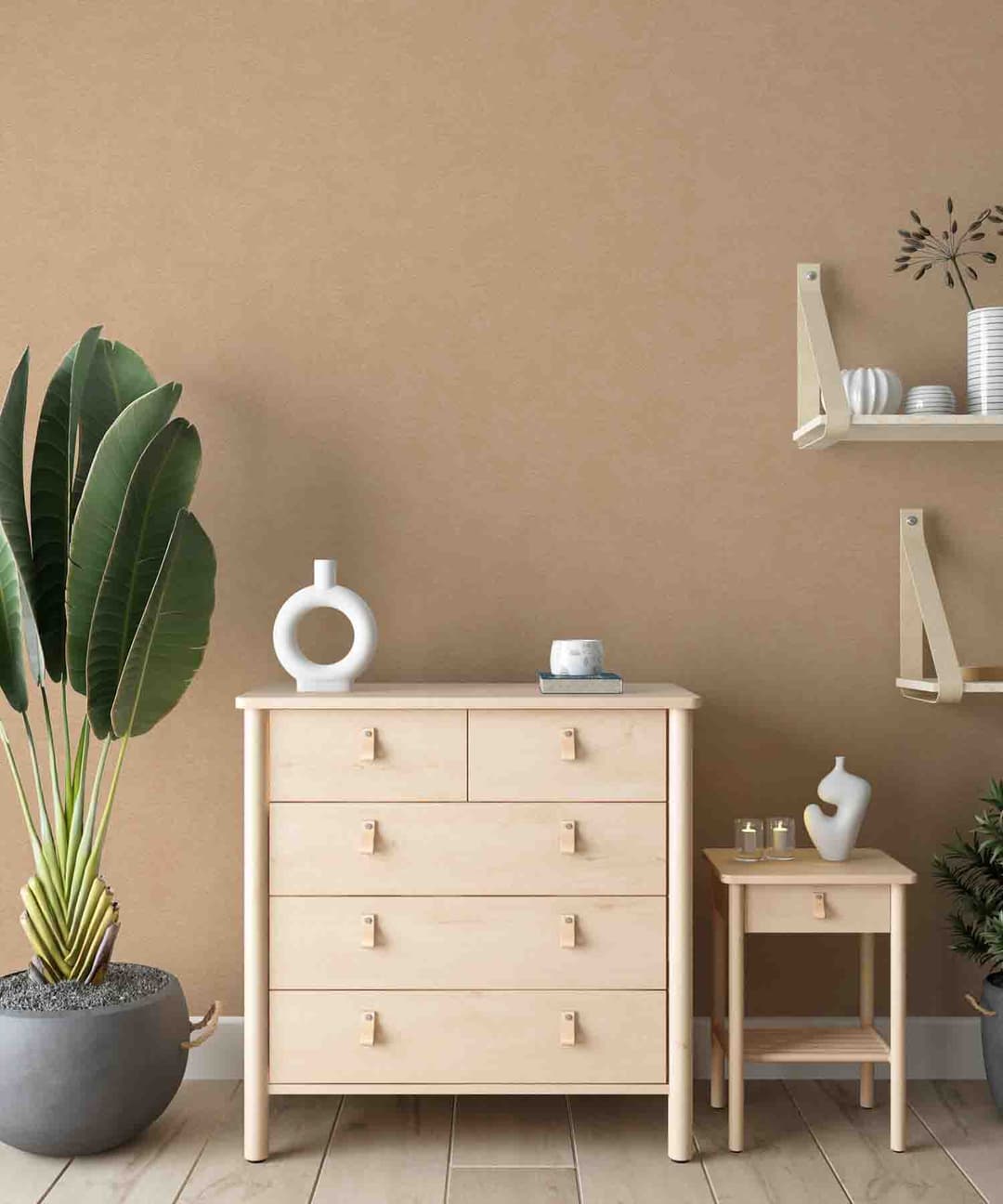 Classic Sand Suede Texture Wallpaper
