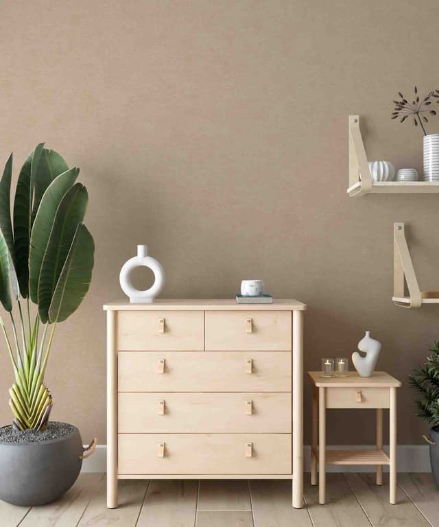 Warm Taupe Suede Texture Wallpaper