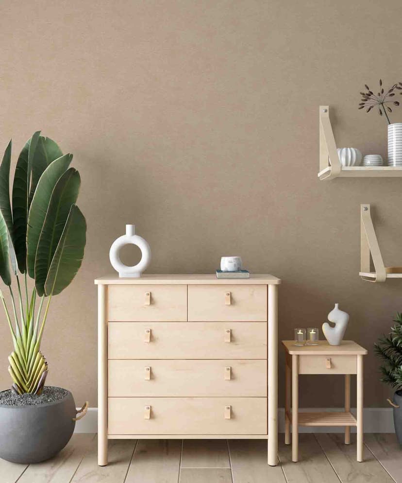 Warm Taupe Suede Texture Wallpaper
