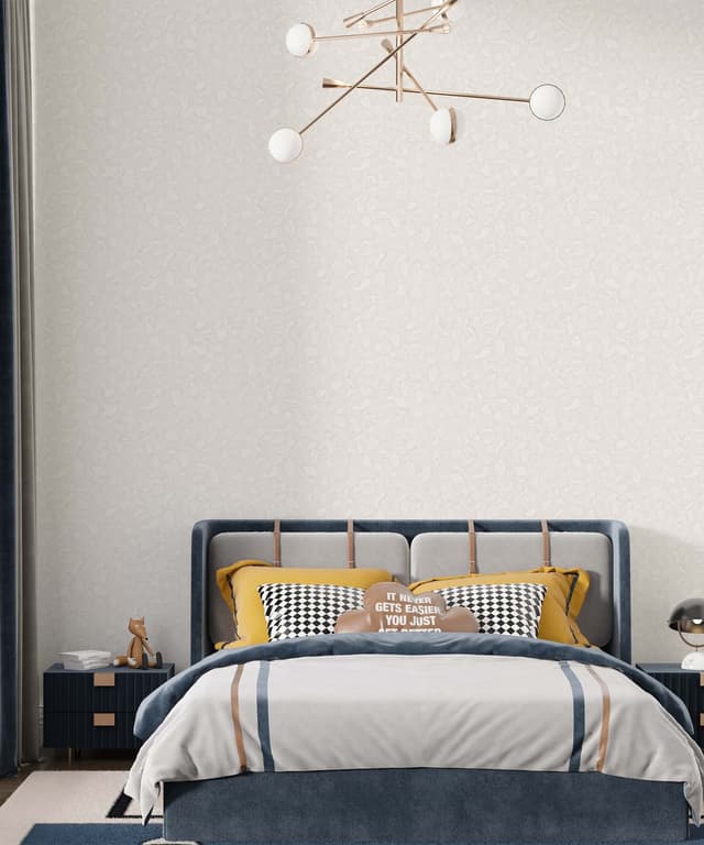 Soft Pebble White Wallpaper