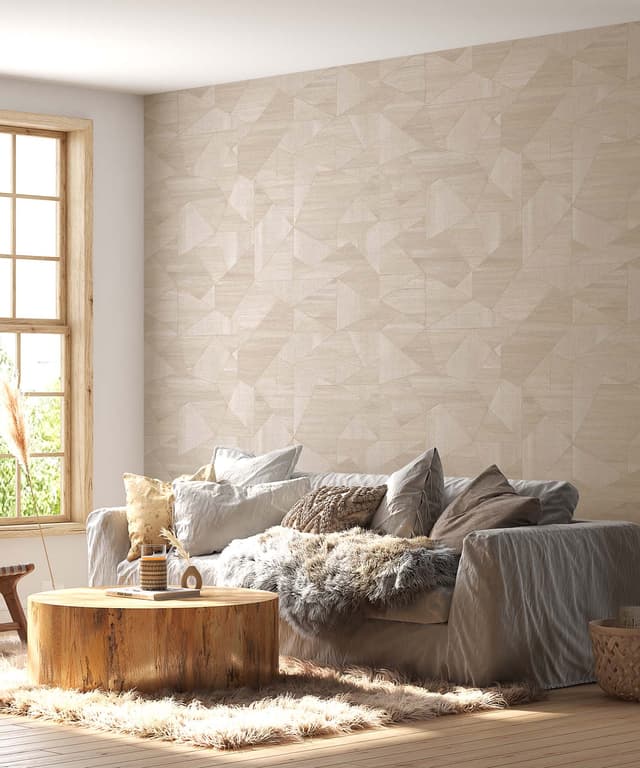Soft Wood Shapes Wallpaper