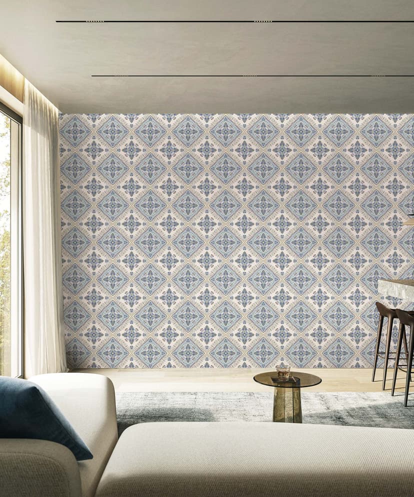 Blue Tile Bloom