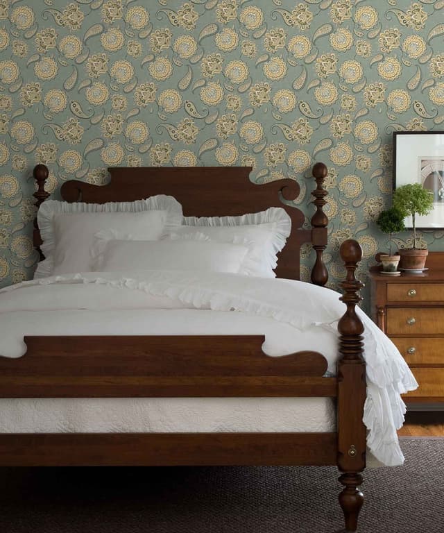 Mint Regal Paisley Symphony Wallpaper