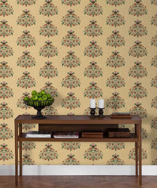 Cream Bloom Buta Wallpaper