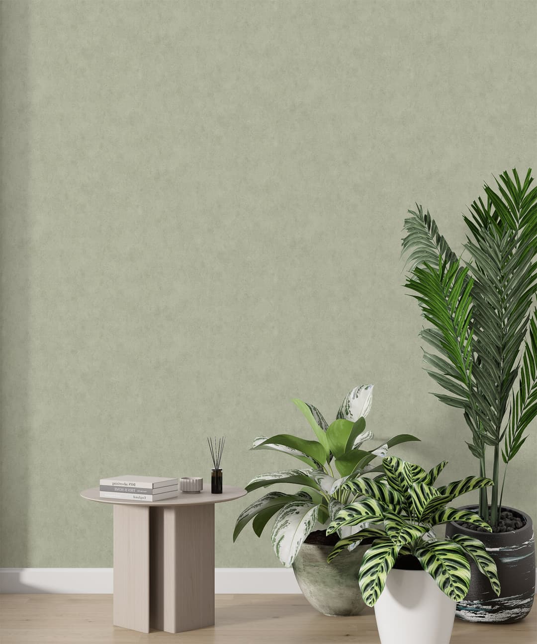 Moss Mist Texture Wallpaper