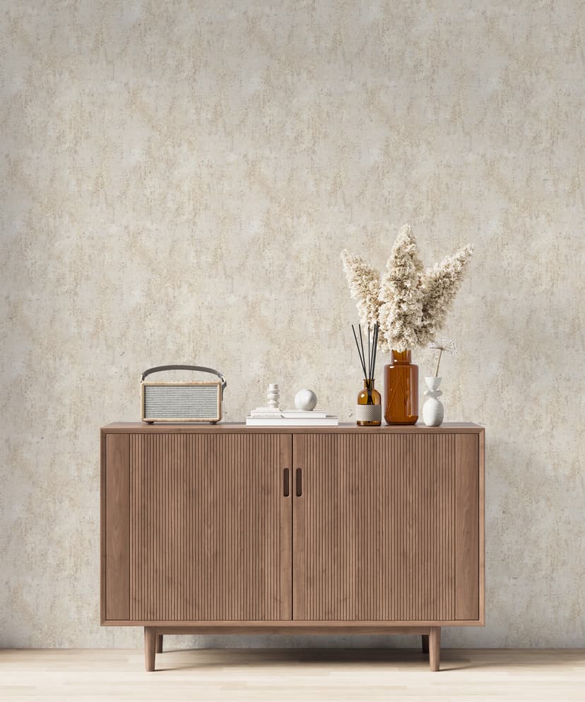 Dust Beige Patina Wallpaper