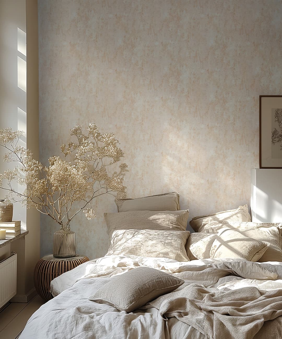 Pale Patina Beige Wallpaper