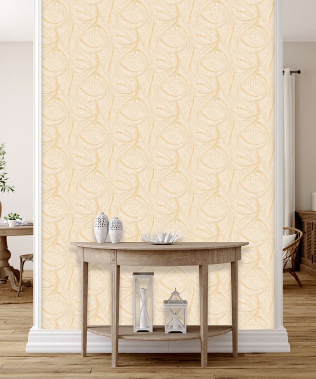 Curve Texture Beige Wallpaper