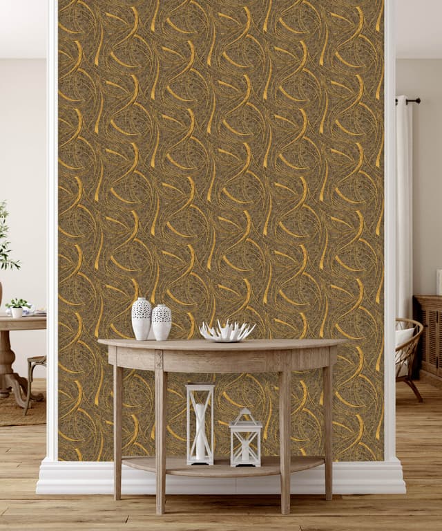 Curve Texture Brown Wallpaper