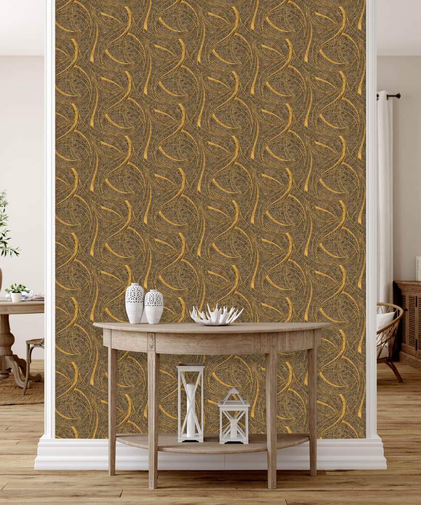 Curve Texture Brown Wallpaper