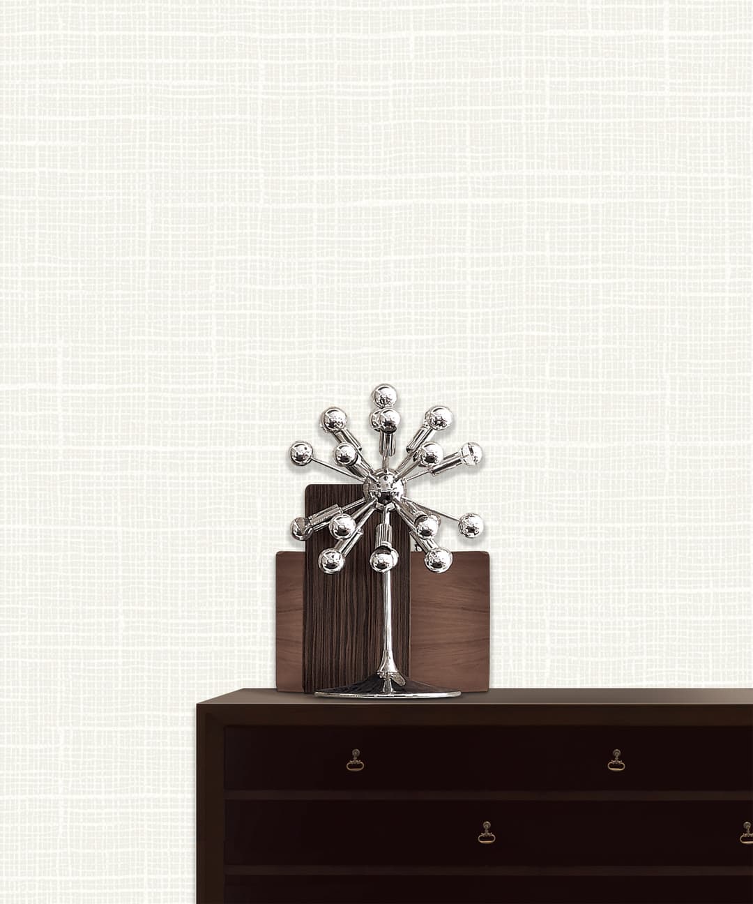 Grid Texture Grey Wallpaper