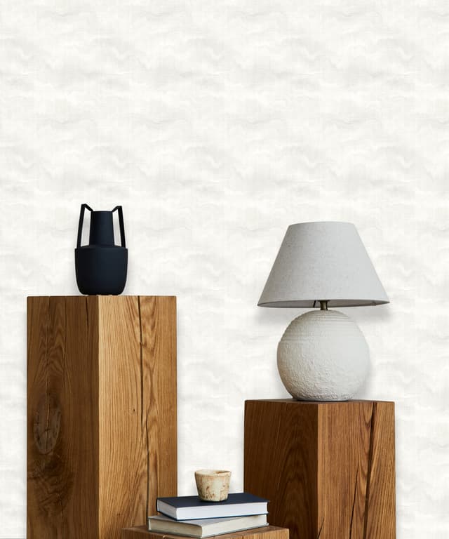 Soft Line Cream Wallpaper