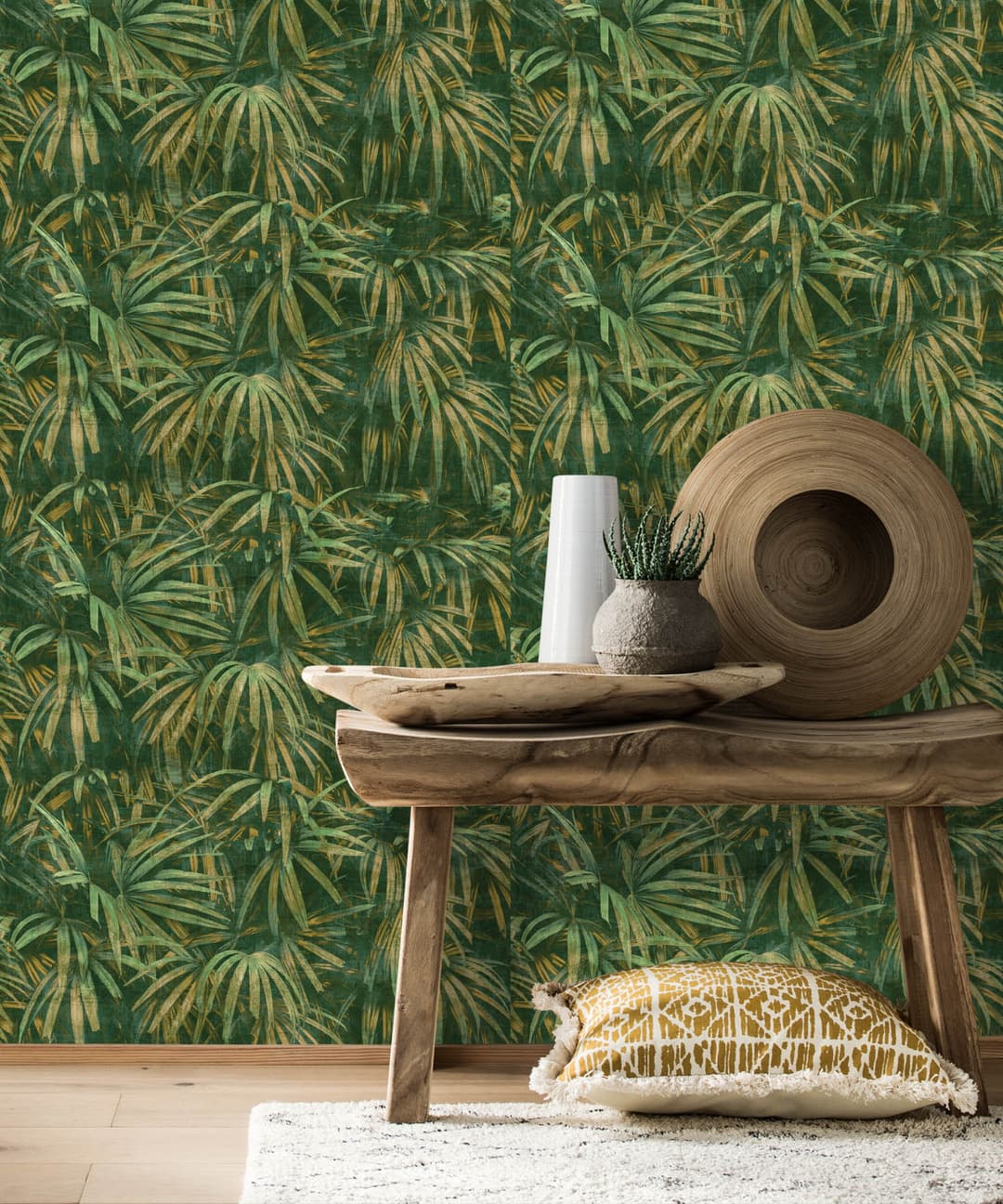Sand Palm Veil Wallpaper