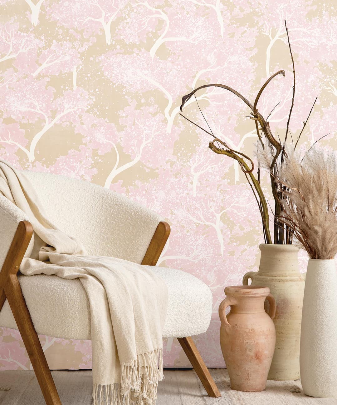 Blush Blossom Tree Wallpaper