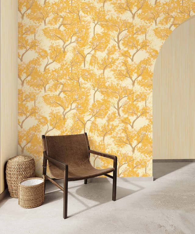Golden Grove Tree Wallpaper