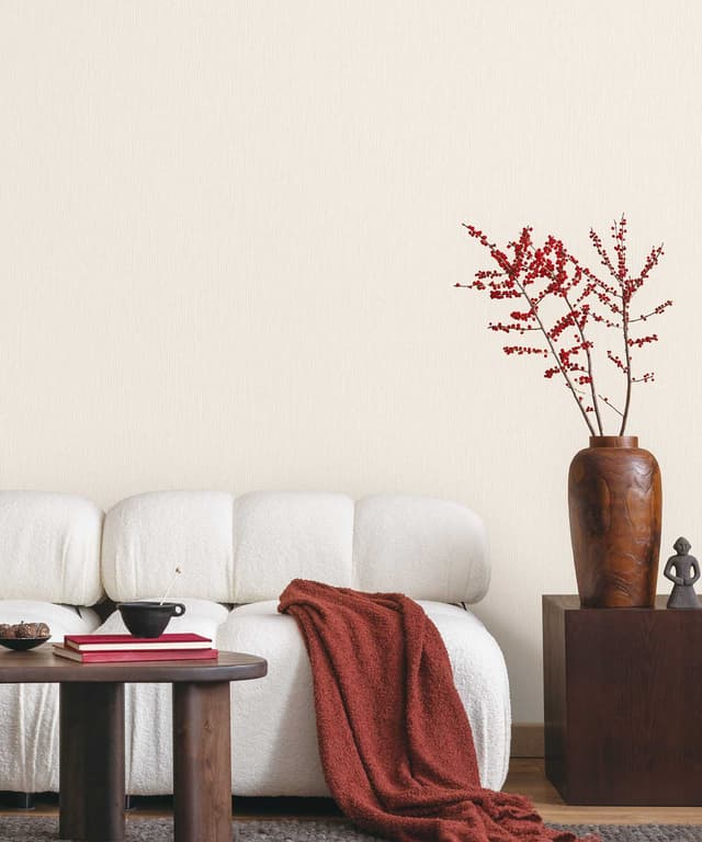 Beige Grain Texture Wallpaper