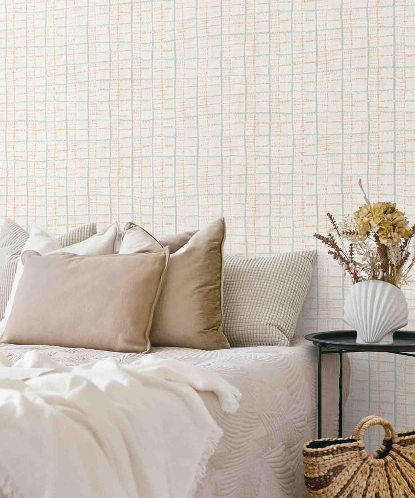 Pastel Grid Lines Wallpaper