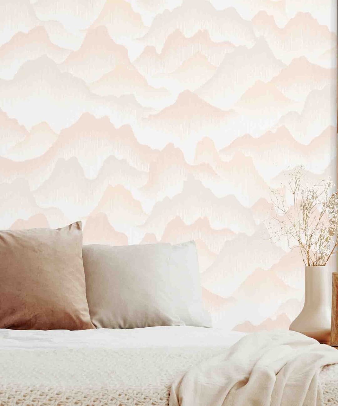 Blush Mist Mountain Wallpaper