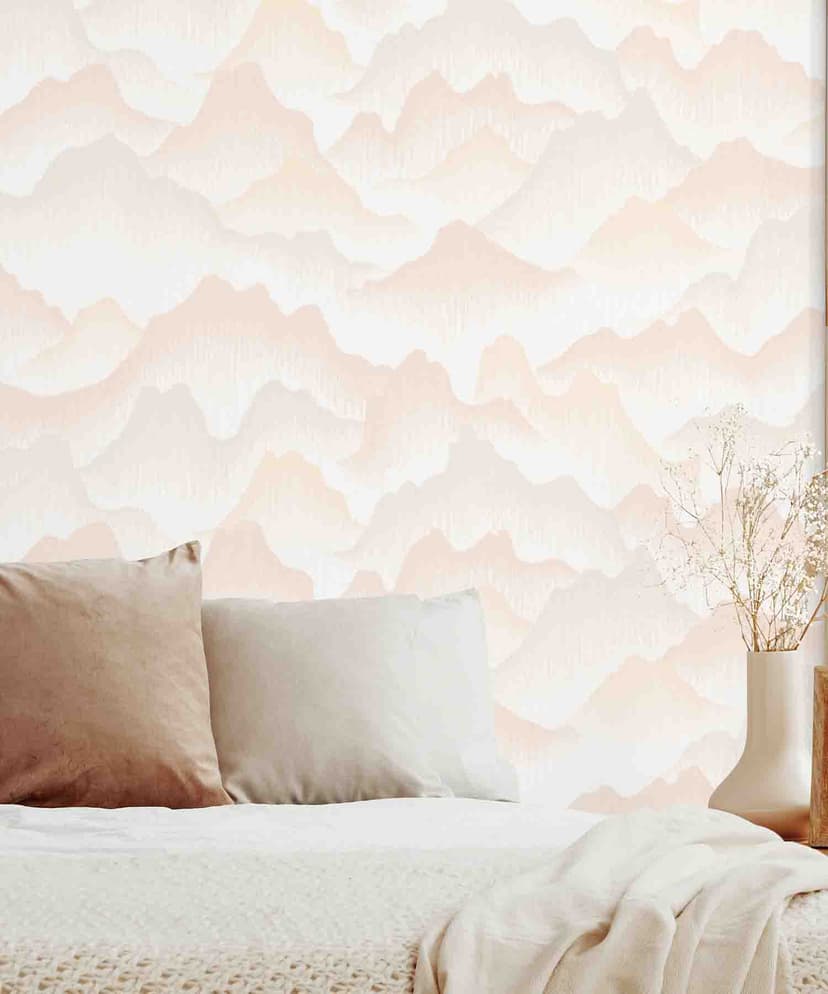 Blush Mist Mountain Wallpaper