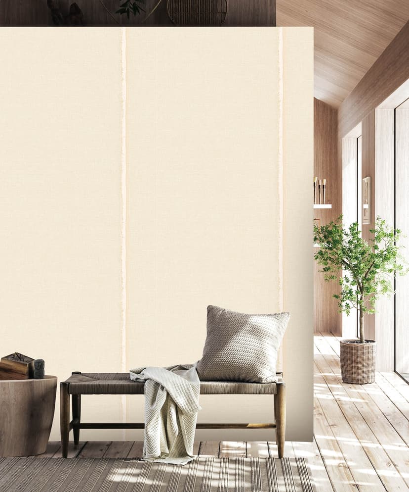 Ivory Stripe Texture Wallpaper