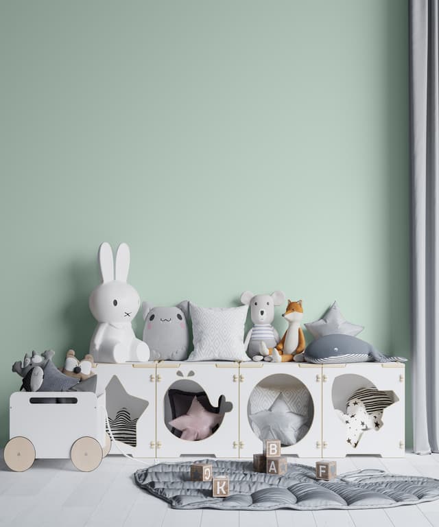 Mint Cloud Kids Wallpaper