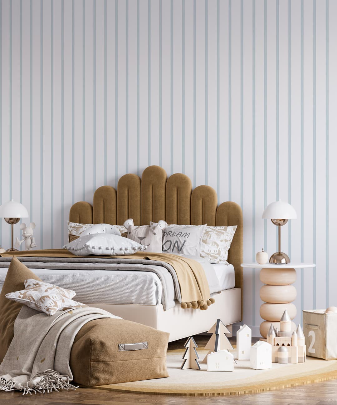 Blue Lanes Kids Wallpaper