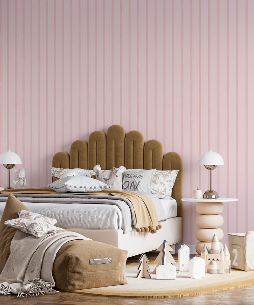 Candy Stripes Kids Wallpaper