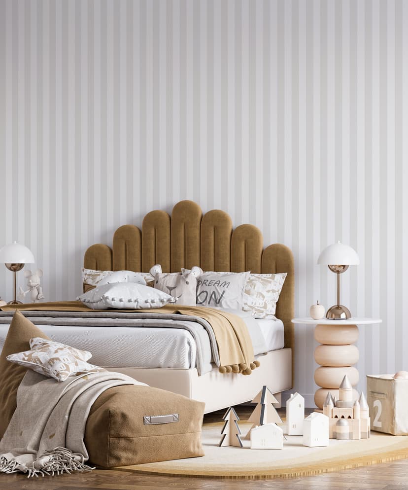 Chalk Stripe Kids Wallpaper