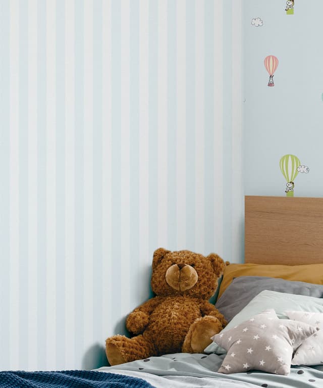 Bubble Blue Kids Wallpaper