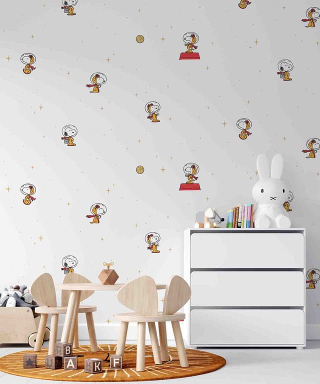 Astronaut Snoopy White Kids Wallpaper