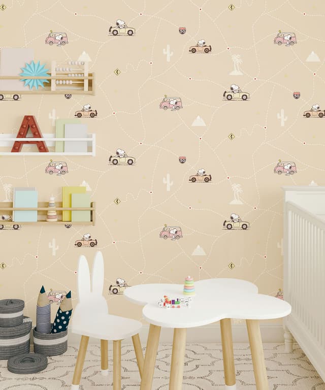 Road Trip Brown Kids Wallpaper