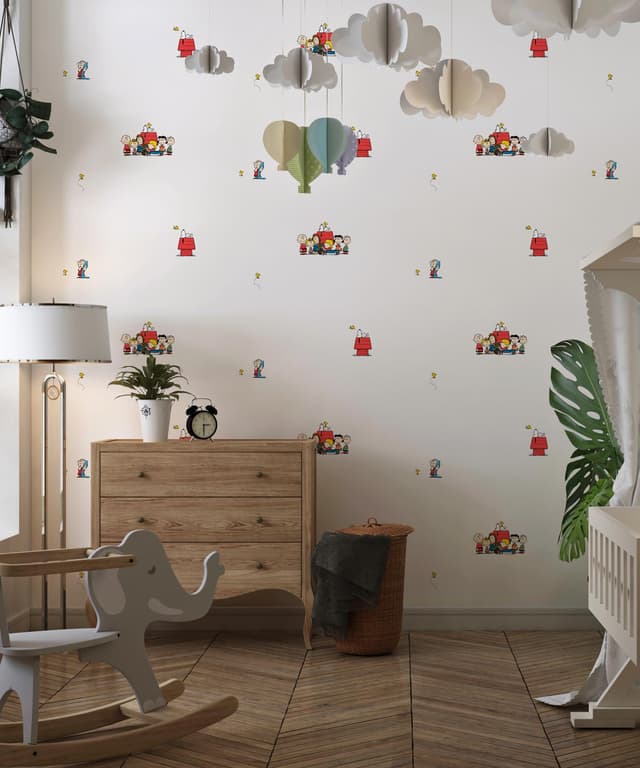 Peanuts Friends White Kids Wallpaper