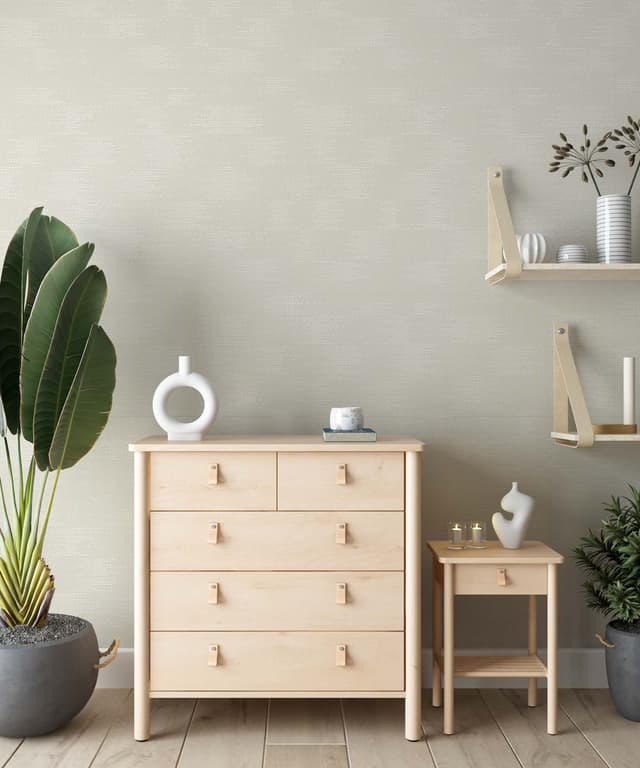 Ivory Grid Wallpaper