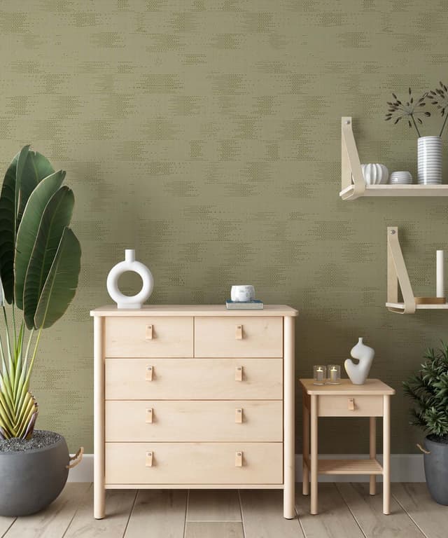 Olive Grid Wallpaper