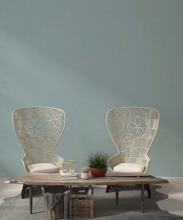 Teal Stone Wallpaper