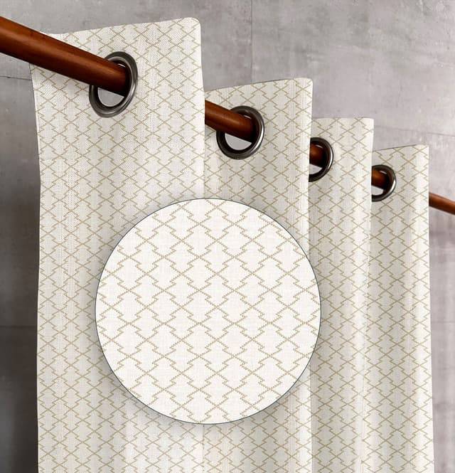 Golden Lattice Curtain