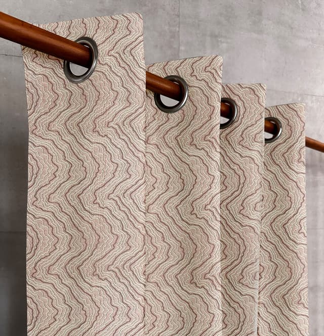 Muted Rose Ripple Blackout Curtain – Engage 2