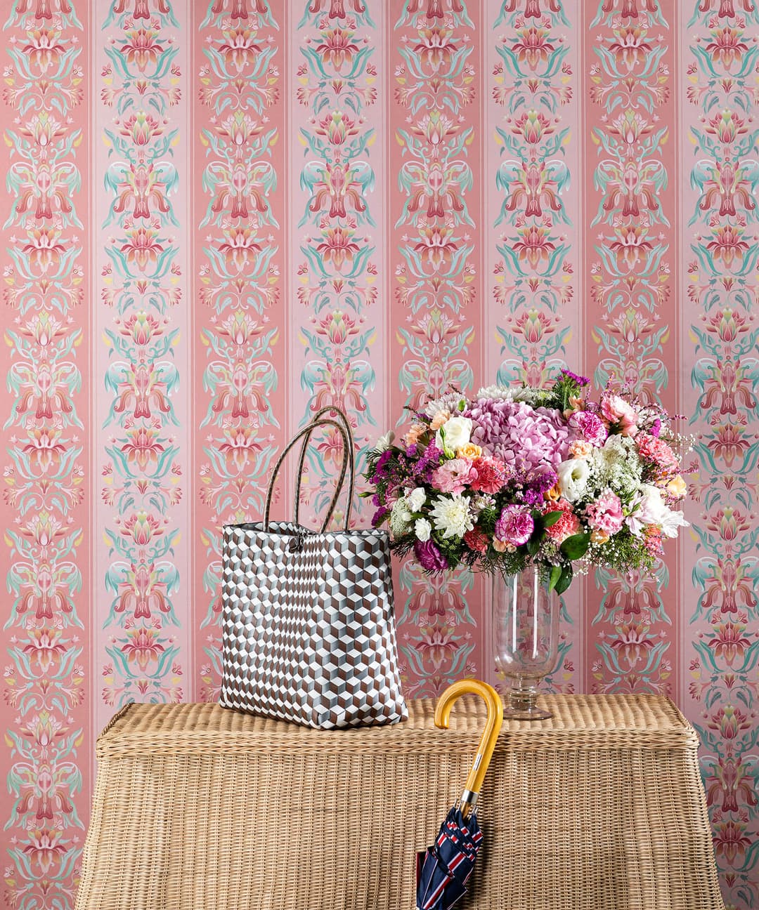 Mughal Rose Wallpaper
