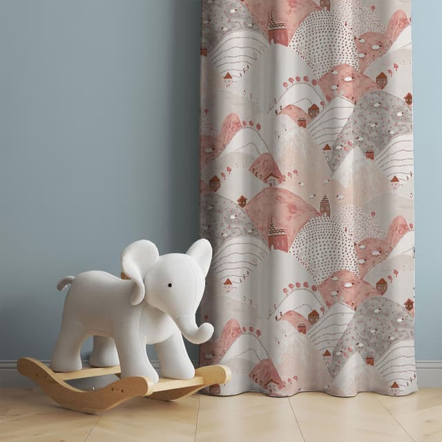 Blush Hills Cotton Curtain