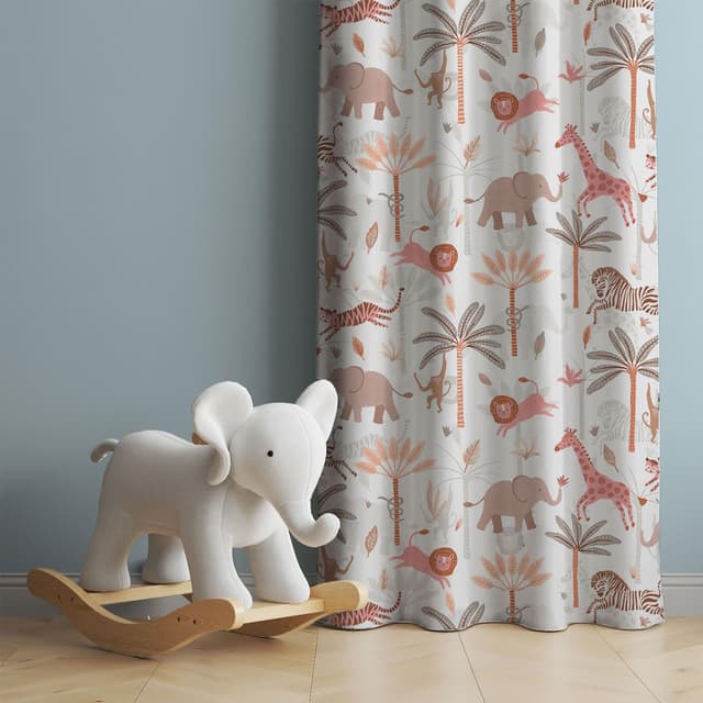Jungle Parade Cotton Curtain