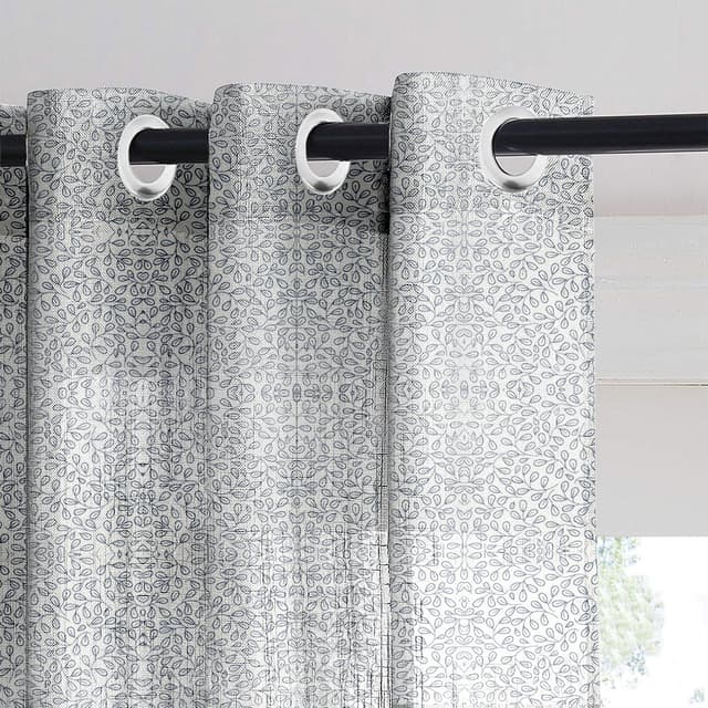 Indigo Vine Sheer Curtain