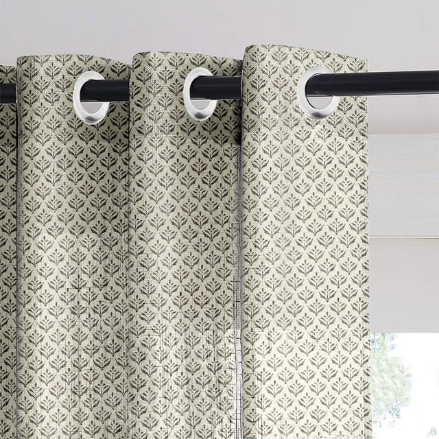 Mauve Bloom Sheer Curtain