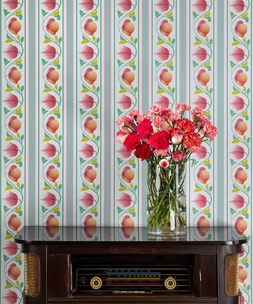 Rajbari Trellis in Cream Wallpaper